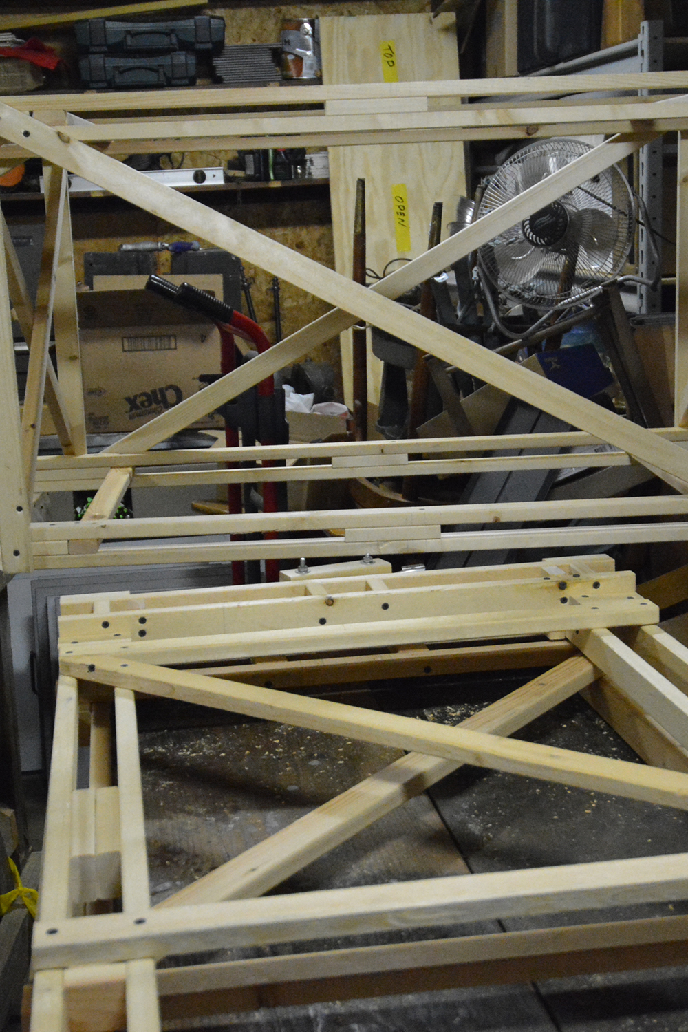 Building the Main Structure of Installation